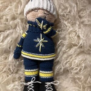 Virkmönster Supportern i HV71 färger