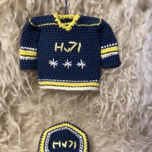 Virkmönster Bil Blingbling i HV71 färger