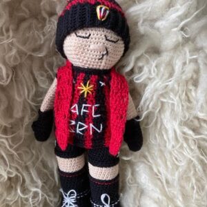 Virkmönster Supportern i AFC Bournemouth fotbolls färger