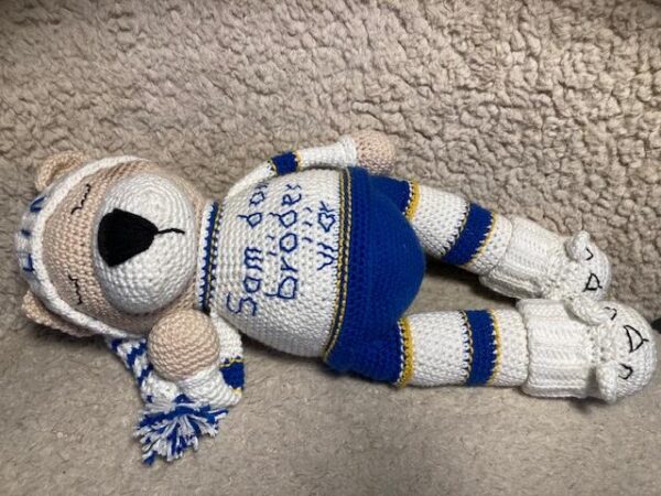 Virkmönster BJÖRN i Leksands färger - Bild 6