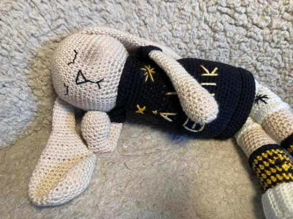 Virkmönster MINI i AIK fotbolls färger - Bild 7