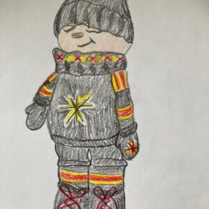 Virkmönster (text) Supportern Brynäs färger ver 2