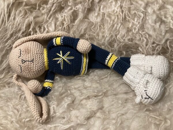 Virkmönster Kaninen MINI i HV71 färger - Bild 7