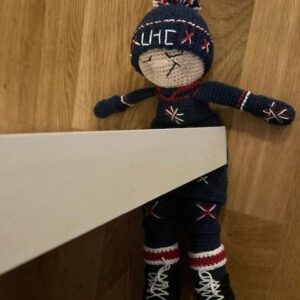 Virkmönster Dörrstopp Supporter Linköping Hockeys färger
