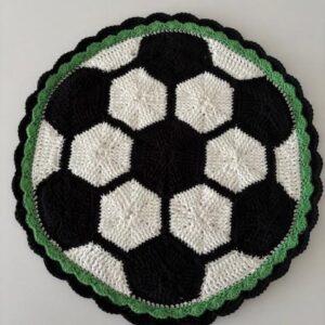 Virkmönster Tallriksunderlägg Fotboll