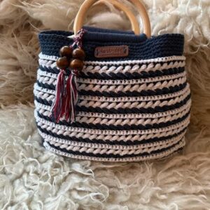 Virkmönster Väska Wheat Stitch