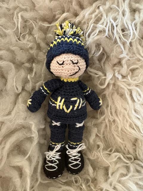 Virkmönster Lilla Supportern HV71 - Bild 2