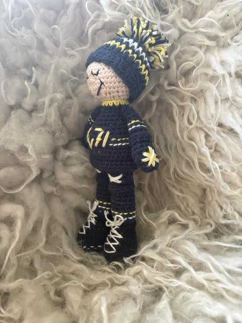 Virkmönster Lilla Supportern HV71 - Bild 3