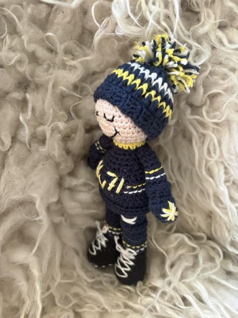 Virkmönster Lilla Supportern HV71 - Bild 4